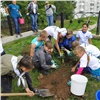 В Кодинске в рамках экологической акции «оБЕРЕГАй» высажено 350 деревьев
