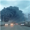 В Красноярске горит один из цехов на территории завода «КрасМаш» (видео)