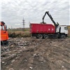 С незаконных свалок в Центральном районе Красноярска вывезли 100 КамАЗов мусора
