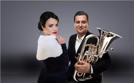 Красноярский духовой оркестр. Анастасия Лепешинская (меццо-сопрано, г. Москва), Олег Абрамов (эуфониум, г. Москва) 
