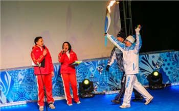 Эстафета Паралимпийского огня в Красноярске