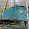 На правобережье Красноярска начали сносить гаражи на месте будущей спортплощадки