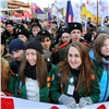 Более 10 тысяч красноярцев вышли на митинг в честь годовщины воссоединения Крыма с РФ