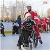 Дети-инвалиды сыграли в Зеленогорске с хоккеистами «Енисея» и ЭХЗ