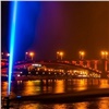 В день домашнего матча «Енисея» в Красноярске включат подсветку речных фонтанов