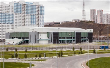 Фоторепортаж: как «Платинум Арена Красноярск» готовится к тестовому мероприятию по фигурному катанию