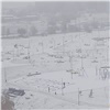 В красноярском Солнечном выпал снег (видео)