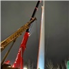Красноярцам показали установку на Николаевской сопке самого высокого в России флагштока (видео)