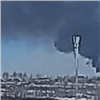 Красноярцев напугал густой черный дым от пожара в Солонцах 