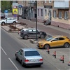 Красноярцы стали чаще пользоваться платной парковкой на улице Красной Армии 