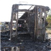 Автобус сгорел в красноярском пассажирском автопарке 