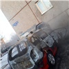 Автомобиль сгорел в красноярской ​Зелёной роще (видео)