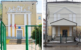 Глава Красноярска заверил, что исторический барельеф вернется на фасад школы № 21