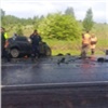 На юге Красноярского края пассажир иномарки погиб в лобовом столкновении с грузовиком