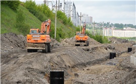 «Погода вносит свои коррективы»: мэр Красноярска проинспектировал строительство развязки на Пашенном