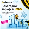 Оператор билайн к Новому году предложил действующим и новым клиентам тарифы с терабайтом интернета