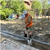 В Советском районе благоустраивают дворы жилых домов