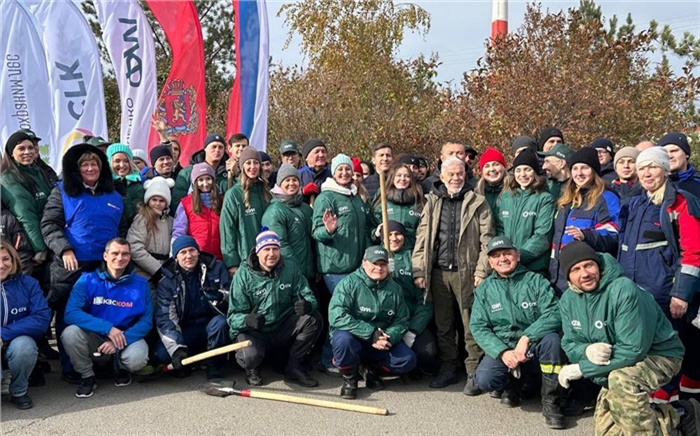 «Лес всех объединяет»: как красноярские энергетики и Олег Газманов высадили аллею у ТЭЦ-3
