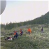 Спасавшиеся от лесного пожара туристы застряли в горах на севере Красноярского края (видео)