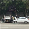ДТП с перевертышем поставило в пробку улицу на правобережье Красноярска 