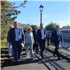 Мэр Красноярска проверил завершение благоустройства на набережной Качи 