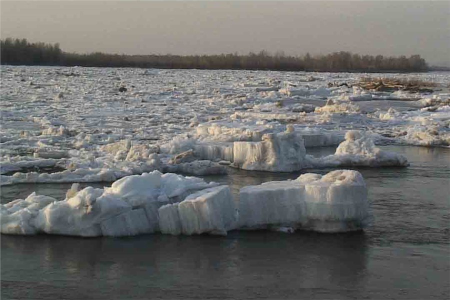 Заторы льда на реках