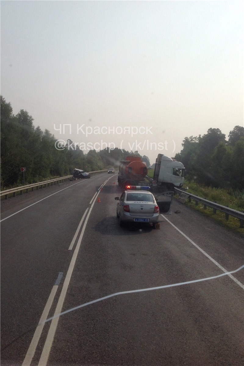 Молодая автоледи погибла в лобовом ДТП с бензовозом по дороге в Красноярск  / Происшествия Красноярска и Красноярского края / Newslab.Ru