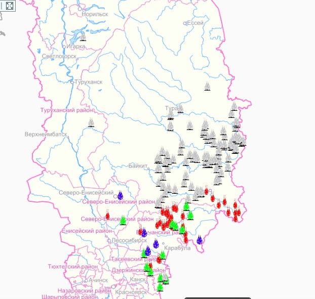 Карта туруханского района с населенными пунктами