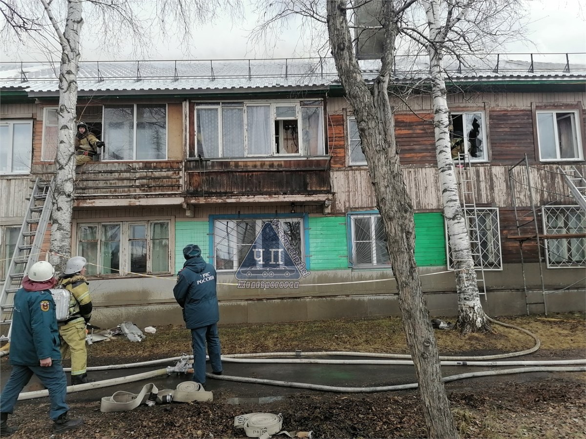 В Железногорске пожарные спасли из горящего дома двух надышавшихся дымом  жильцов и собаку (видео) / Происшествия Красноярска и Красноярского края /  Newslab.Ru