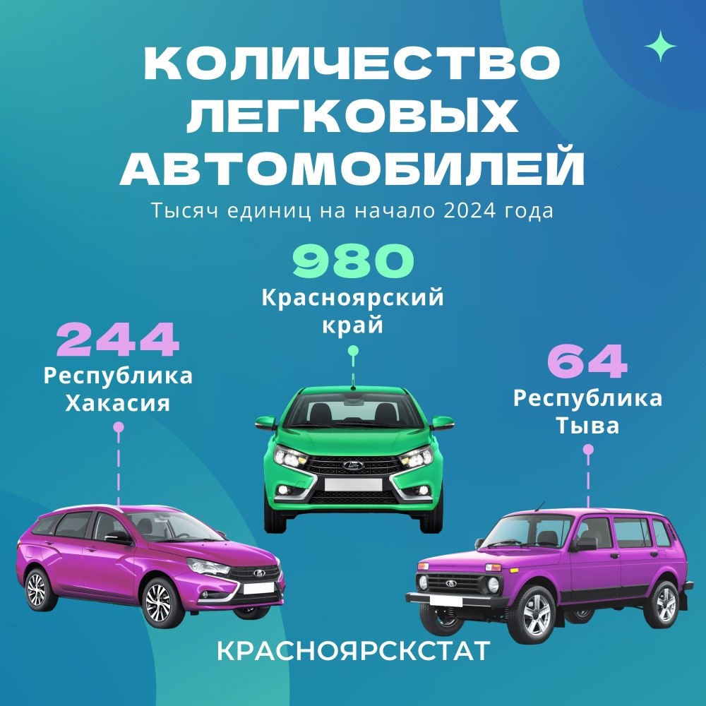 Количество легковых автомобилей в Красноярском крае выросло на 9 % /  Новости общества Красноярска и Красноярского края / Newslab.Ru