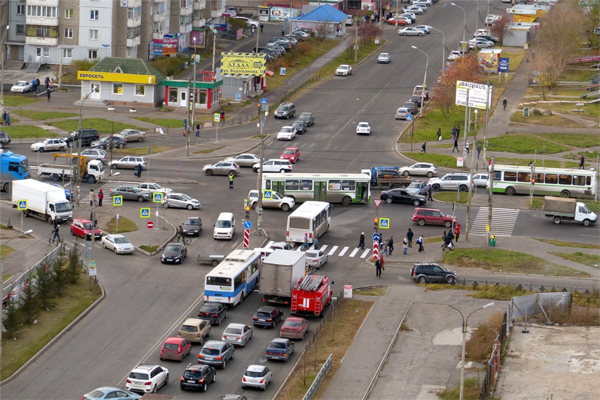 Пробки в красноярске сейчас